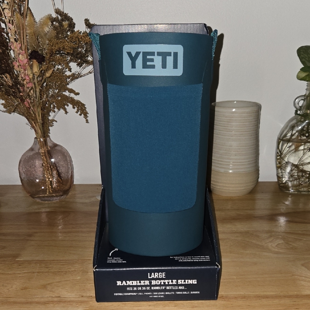 YETI Large Rambler Bottle Sling in Agave Teal NWT In Original Packaging